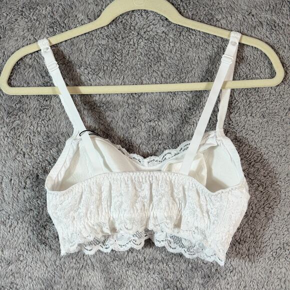 Cosabella NWT White Never Say Never Sweetie Padded Bralette XL - Picture 3 of 8